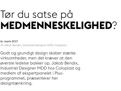 Design thinking, bruger centreret design, bruger drevet design